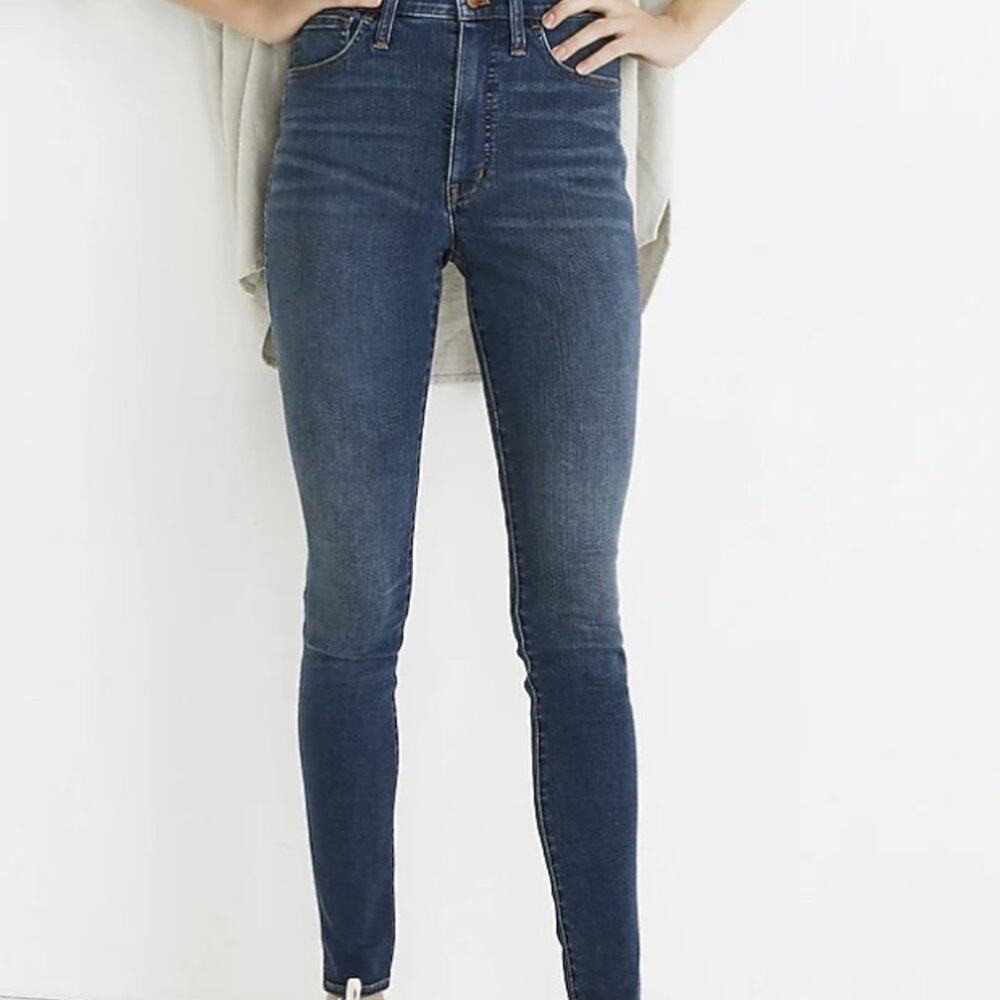 Madewell 10" Roadtripper Medium Wash Denim Skinny Ankle Jeans Size 26